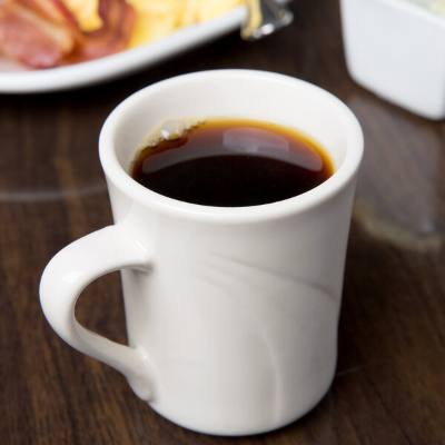 Libbey 950038005 Cascade 8.5 oz. Ivory (American White) Flint Porcelain Mug