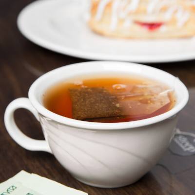 Libbey 950038074 Cascade 7 oz. Ivory (American White) Flint Porcelain Low Tea Cup