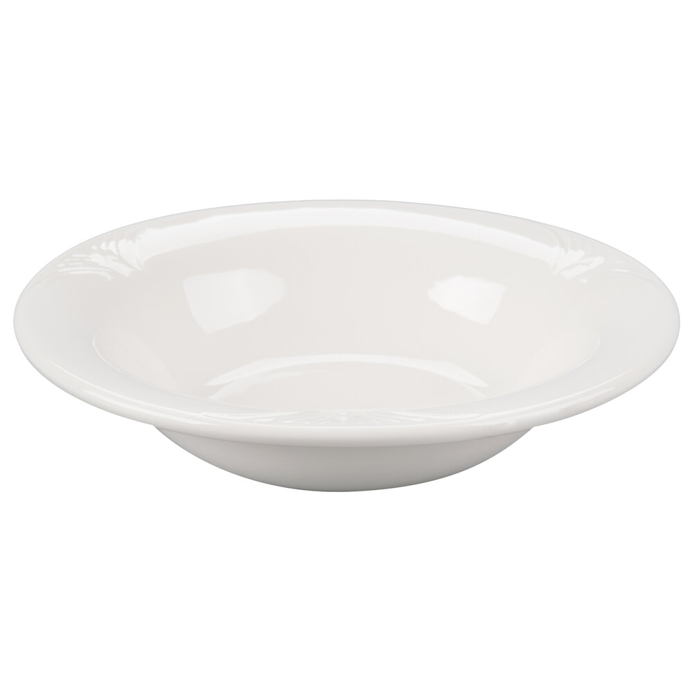 Reserve by Libbey 950041892 Cafe Royal 4 oz. Royal Rideau White Porcelain Fruit Bowl - 36/Case