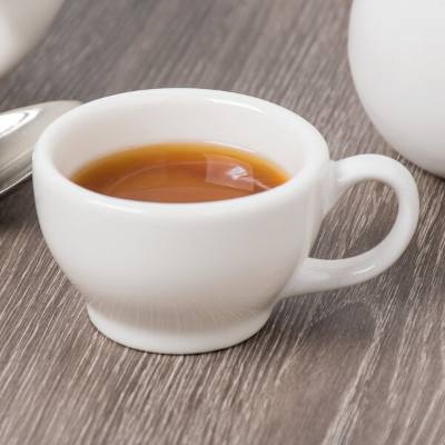 Libbey 950093116 Flint Alatta 3 oz. Ivory (American White) Porcelain Coffee Cup