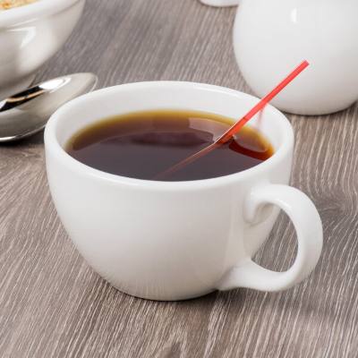 Libbey 950093128 Flint Alatta 11 oz. Ivory (American White) Porcelain Coffee Cup
