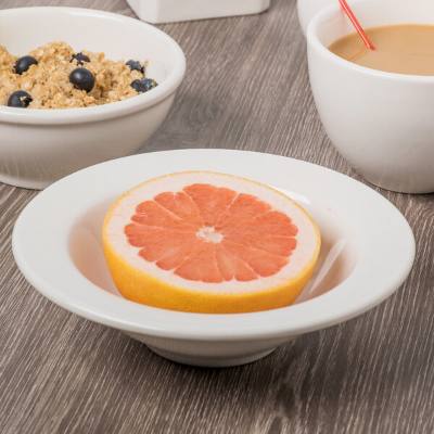 Libbey 950093342 Flint 12 oz. Ivory (American White) Porcelain Grapefruit Bowl
