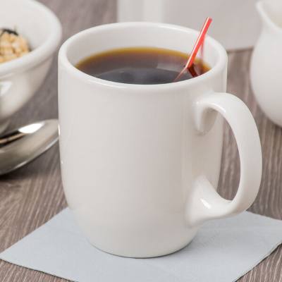 Libbey 950093371 Flint 15 oz. Ivory (American White) Porcelain Studio Mug