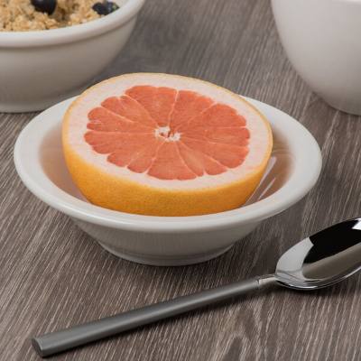 Libbey 951250014 Flint 9 oz. Ivory (American White) Porcelain Morwel Grapefruit Bowl