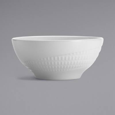 Libbey 968001010 Zipline 22 oz. Royal Rideau White Porcelain Soup and Cereal Bowl