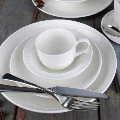 Libbey 968001016 Zipline 9 oz. Royal Rideau White Porcelain Tea Cup
