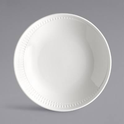 Libbey 968001774 Zipline 8" Royal Rideau White Deep Coupe Plate