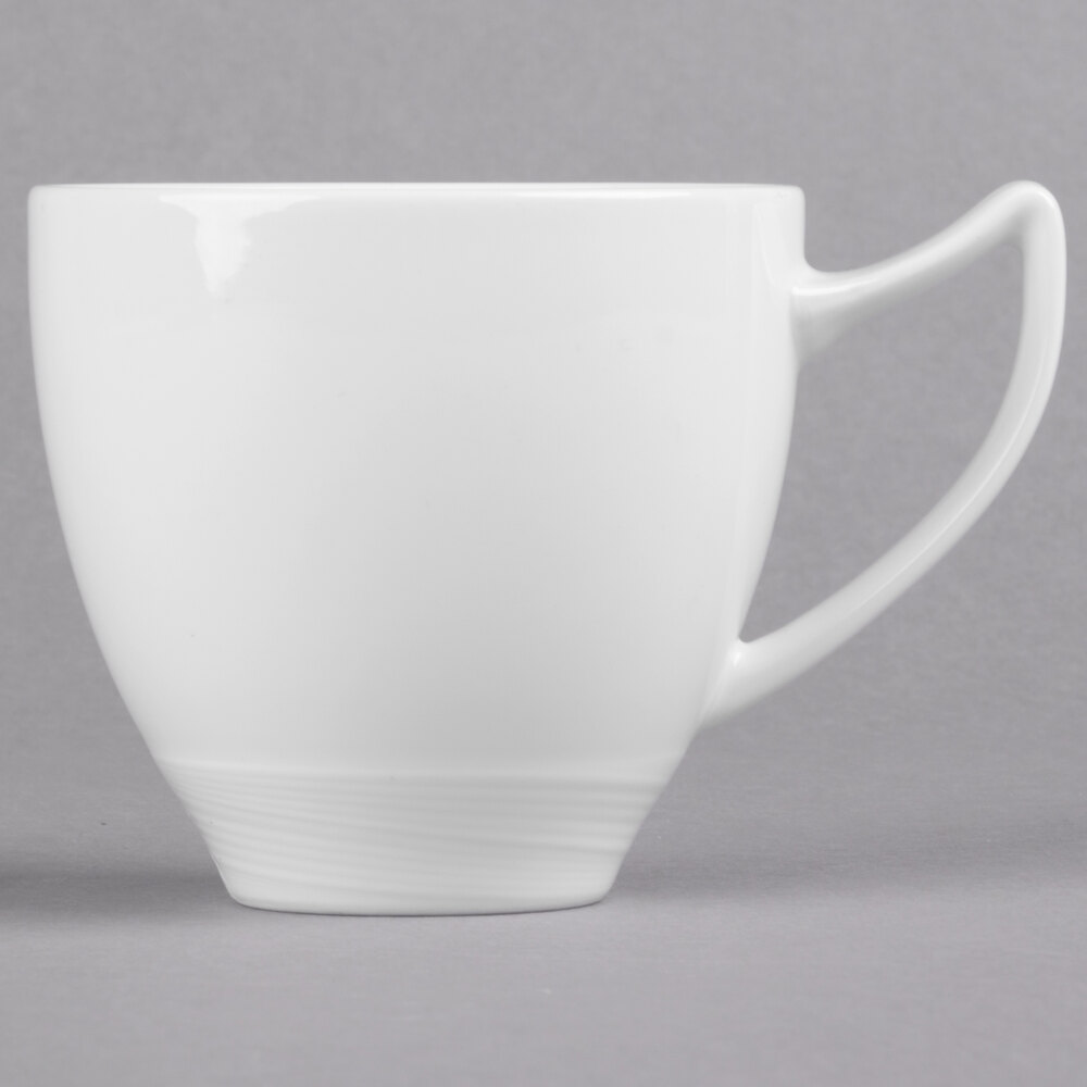 Reserve by Libbey 987659330 Silk 8.5 oz. Royal Rideau White Porcelain Cup - 36/Case