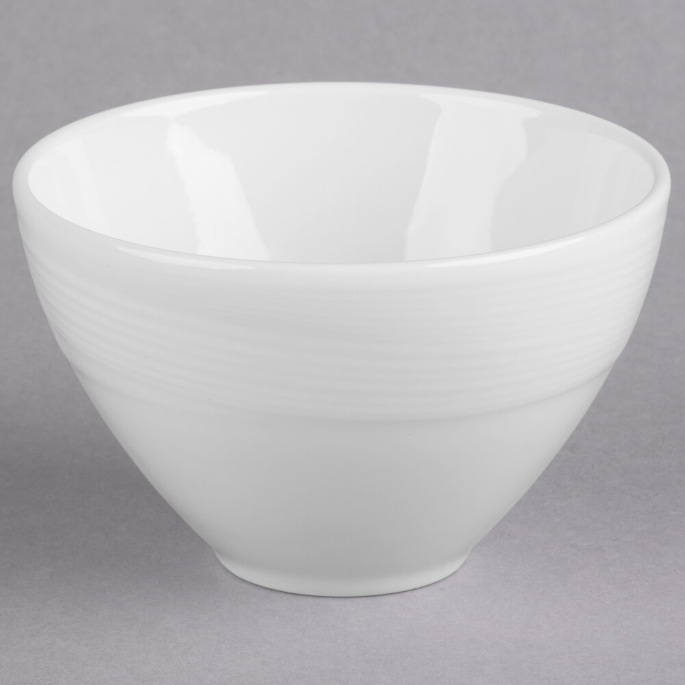 Reserve by Libbey 987659361 Silk 10.25 oz. Round Royal Rideau White Porcelain Bouillon - 36/Case