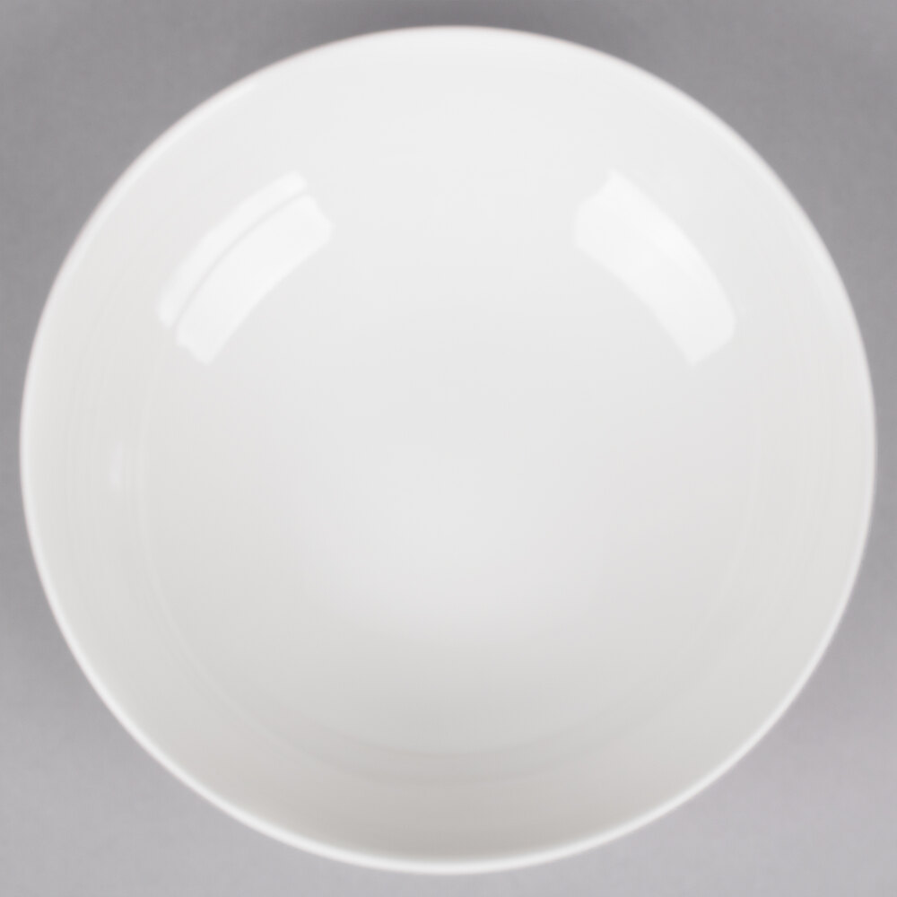 Reserve by Libbey 987659384 Silk 33 oz. Round Royal Rideau White Porcelain Coupe Bowl - 12/Case