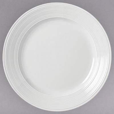 Libbey 999001149 Galileo Constellation 10 1/4" Round Lunar Bright White Porcelain Plate