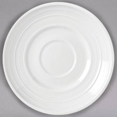 Libbey 999001500 Galileo Constellation 6" Lunar Bright White Porcelain Saucer