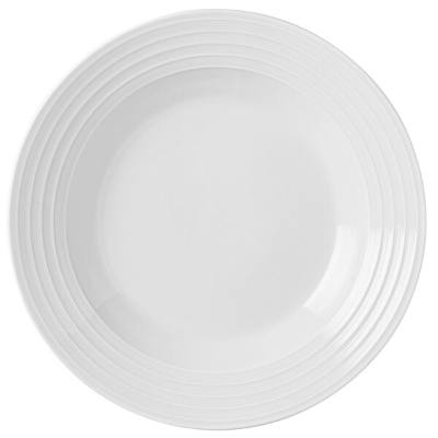 Libbey 999001740 Galileo Constellation 9 1/4" Lunar Bright White Rim Deep Porcelain Soup Bowl