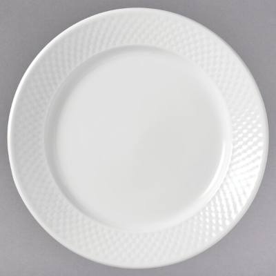 Libbey 999013139 EOS Constellation 9" Round Lunar Bright White Porcelain Plate