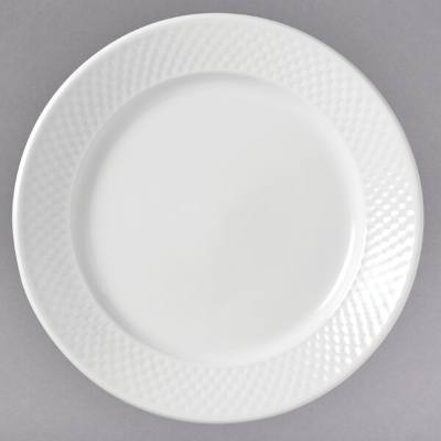 Libbey 999013155 EOS Constellation 11" Round Lunar Bright White Porcelain Plate