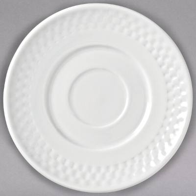 Libbey 999013500 EOS Constellation 6" Lunar Bright White Porcelain Saucer