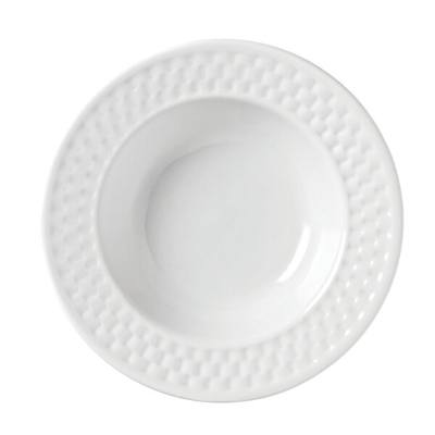 Libbey 999013882 EOS Constellation 6 oz. Lunar Bright White Porcelain Grapefruit Bowl