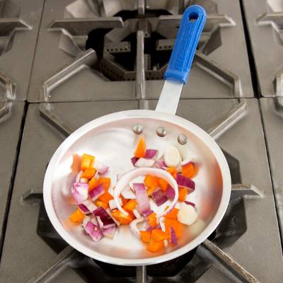 Vollrath 4007 Wear-Ever 7" Aluminum Fry Pan with Blue Cool Handle