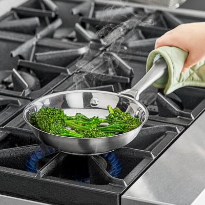 Vollrath 47750 Intrigue 7 13/16" Stainless Steel Fry Pan, Aluminum-Clad Bottom