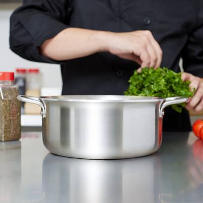 Vollrath 77780 Tribute 4.5 Qt. Stainless Steel Sauce / Stock Pot