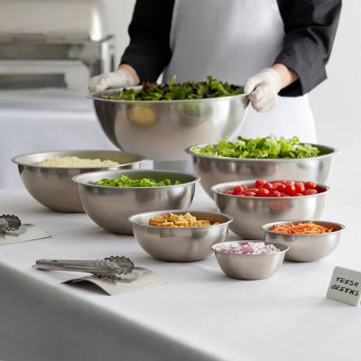 Vollrath HD8PCKT 8-Piece Heavy-Duty Stainless Mixing Bowl Set