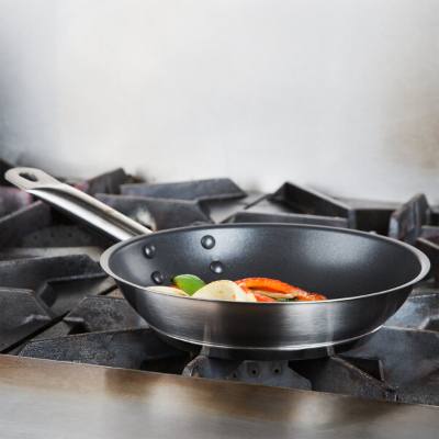 Vollrath N3808 Optio 8" Stainless Steel Non-Stick Fry Pan, Aluminum-Clad Bottom