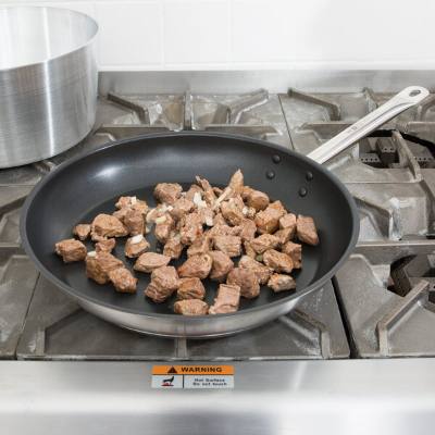Vollrath N3812 Optio 12 1/2" Stainless Steel Non-Stick Fry Pan, Aluminum-Clad Bottom