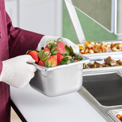 Vollrath S06064 Super Pan® 1/6 Size 4" Deep Heavy-Duty Anti-Jam Stainless Pan, 20 ga