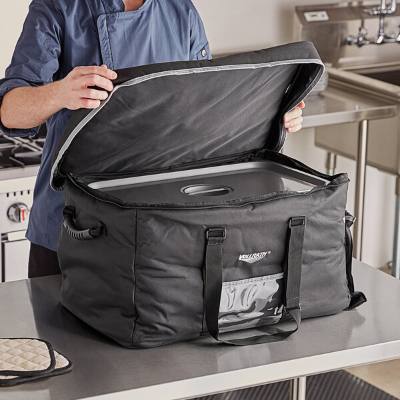 Vollrath VCBL100 1-Series Large Insulated Food Pan Carrier, 23"x15"x14" (3 full pans)