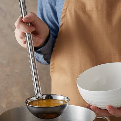 Vollrath 46818 8 oz. Stainless One-Piece Ladle