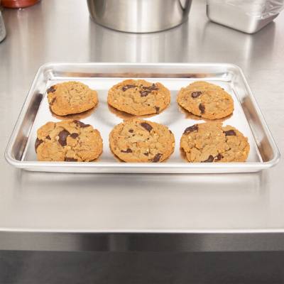 Vollrath 5220 Wear-Ever Quarter Size 16 Gauge 9.5" x 13" Wire-in-Rim Aluminum Sheet Pan
