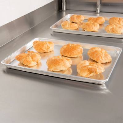 Vollrath 9303 Wear-Ever Half Size 19 Gauge 13" x 18" Wire-in-Rim Aluminum Sheet Pan
