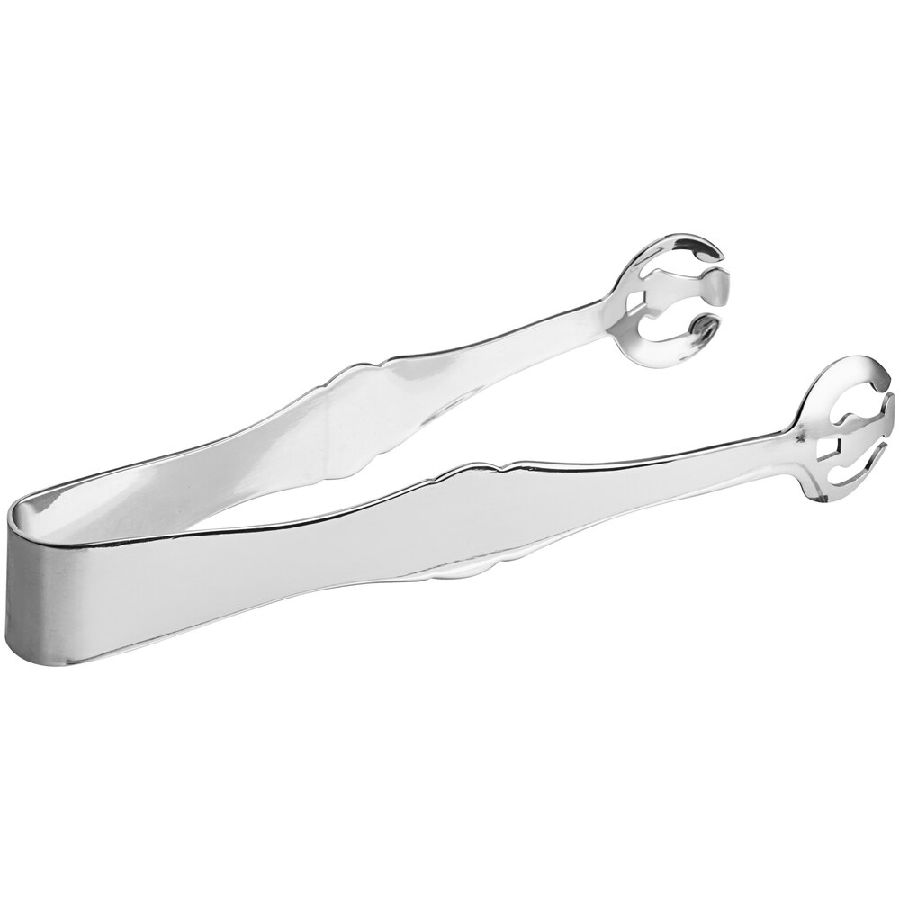 Libbey Windsor 8" 18/0 Stainless Steel Heavy Weight Ice Tongs