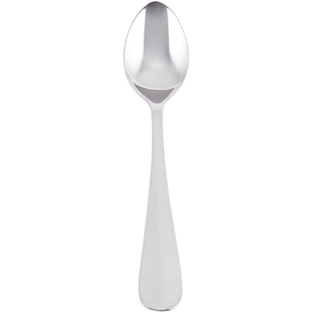 Libbey 100 007 Baguette II 4 3/4" 18/8 Stainless Steel Extra Heavy Weight Demitasse Spoon - 36/Case