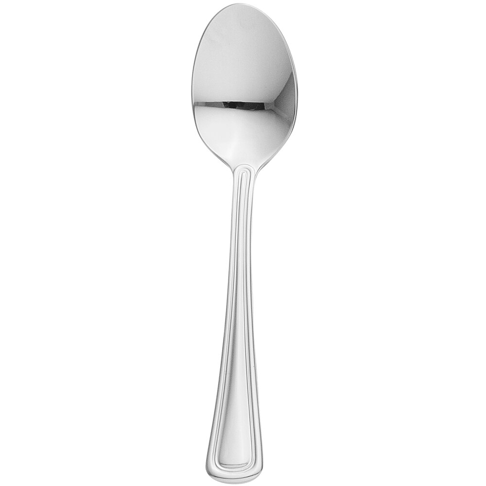 Libbey 101 001 Classic Rim II 5 7/8" 18/8 Stainless Steel Extra Heavy Weight Teaspoon - 36/Case