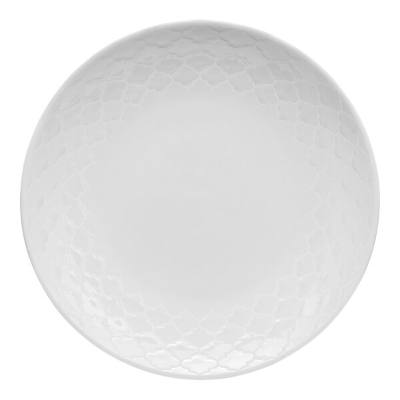 Libbey Samira 12 1/8" White Porcelain Plate