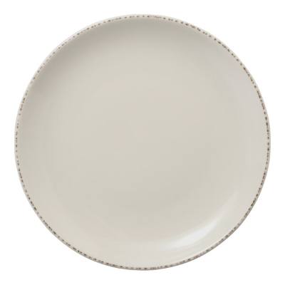 Libbey Farmhouse Coupe 8 1/4" Cream Porcelain Plate