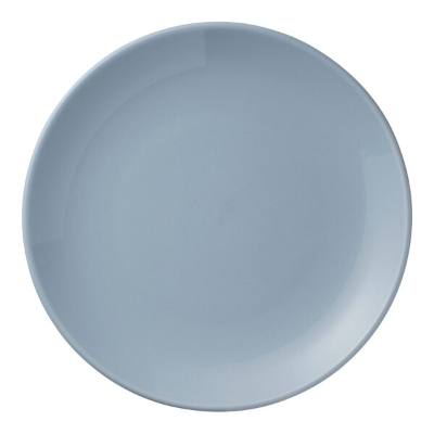 Libbey Porcelana Color 8 1/4" Mist Round Porcelain Coupe Plate