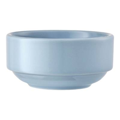 Libbey Porcelana Color 10.5 oz. Mist Stackable Round Porcelain Bowl