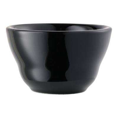 Libbey Porcelana Color 7 oz. Black Round Porcelain Bouillon Bowl
