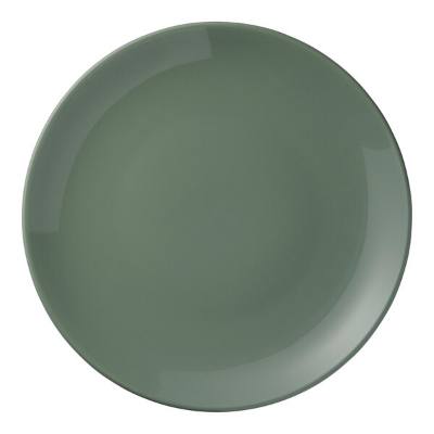 Libbey Porcelana Color 10 1/2" Moss Round Porcelain Coupe Plate