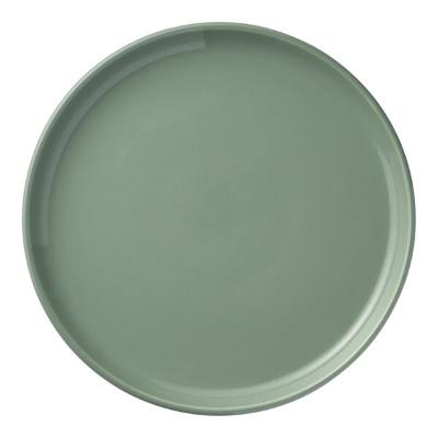 Libbey Porcelana Color 7 3/4" Moss Stackable Round Porcelain Plate