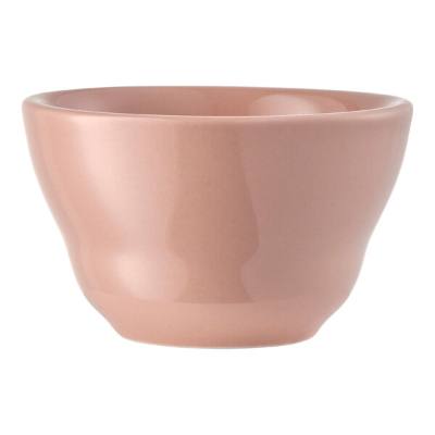 Libbey Porcelana Color 7 oz. Coral Round Porcelain Bouillon Bowl