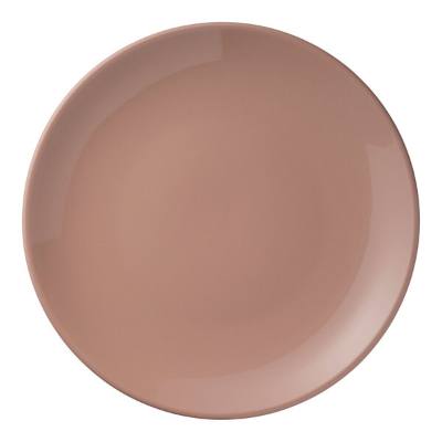 Libbey Porcelana Color 10 1/2" Coral Round Porcelain Coupe Plate