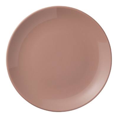Libbey Porcelana Color 8 1/4" Coral Round Porcelain Coupe Plate