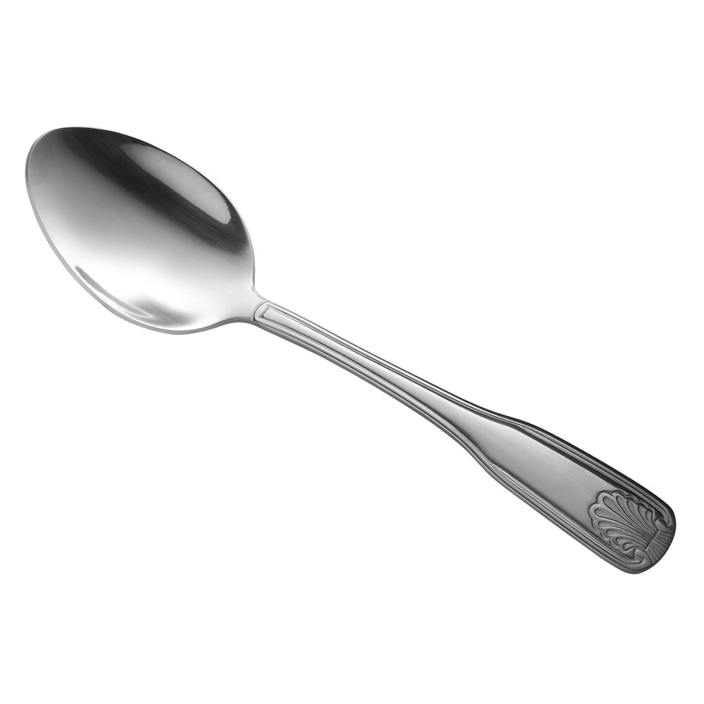 Libbey Brandware 127 002 Coral 6 7/8" 18/0 Stainless Steel Heavy Weight Dessert Spoon - 36/Case