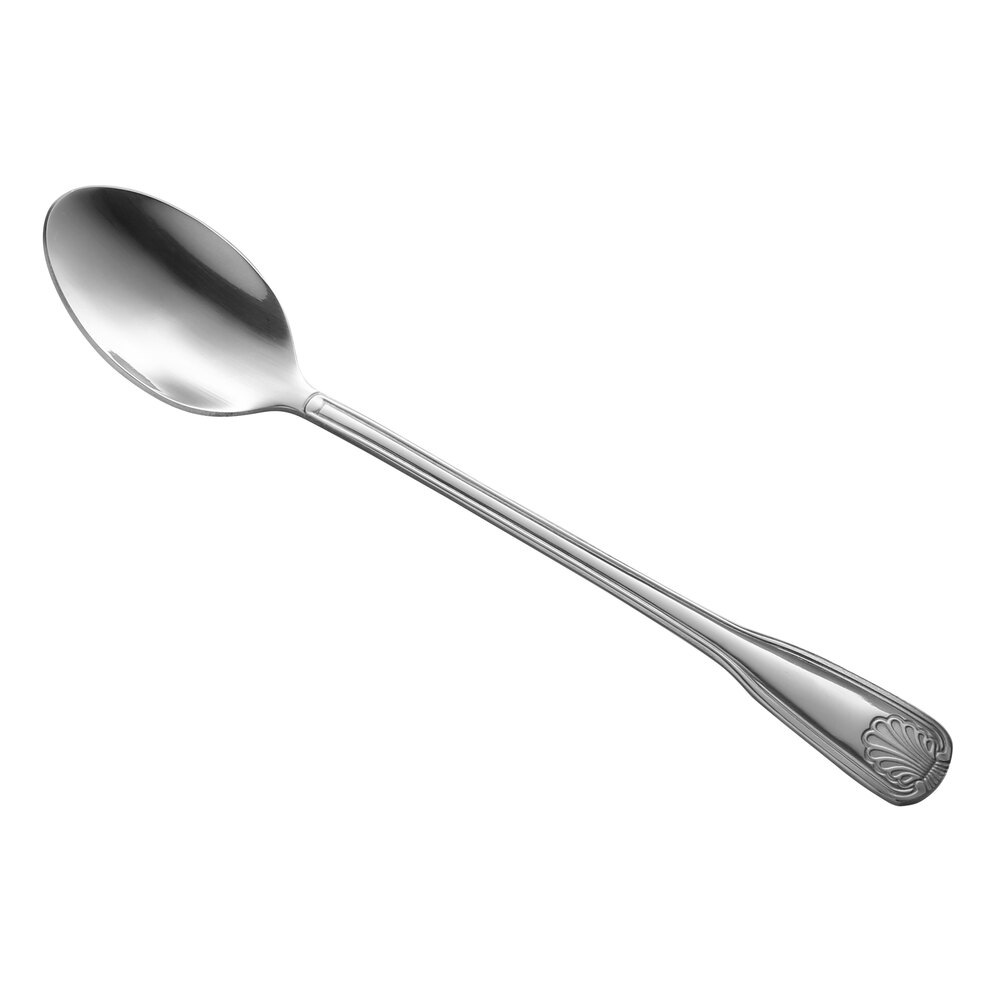 Libbey Brandware 127 021 Coral 7 1/2" 18/0 Stainless Steel Heavy Weight Iced Tea Spoon - 36/Case