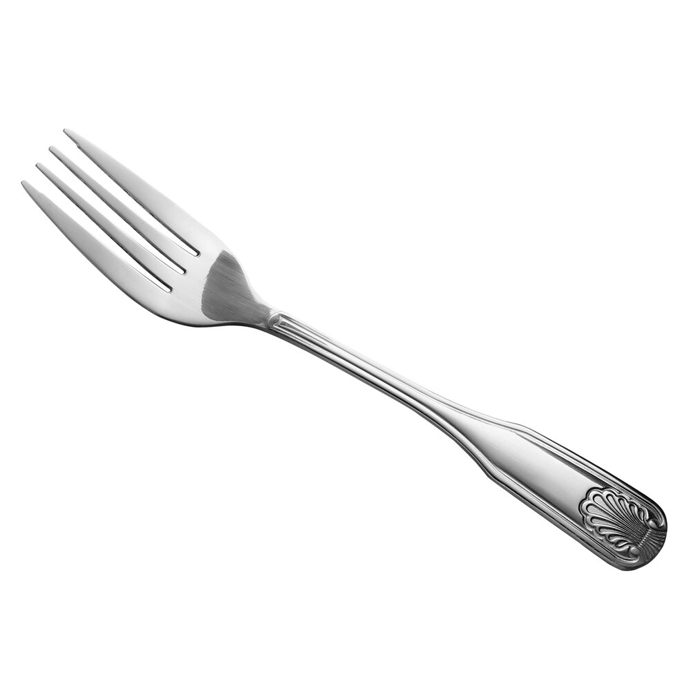 Libbey Brandware 127 038 Coral 7" 18/0 Stainless Steel Heavy Weight Salad Fork - 36/Case