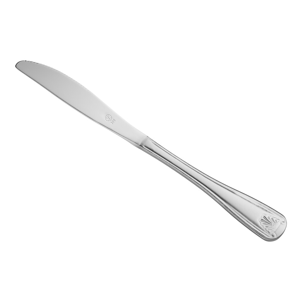Libbey Brandware 127 7922 Coral 8 3/4" 18/0 Stainless Steel Heavy Weight Dinner Knife - 12/Case
