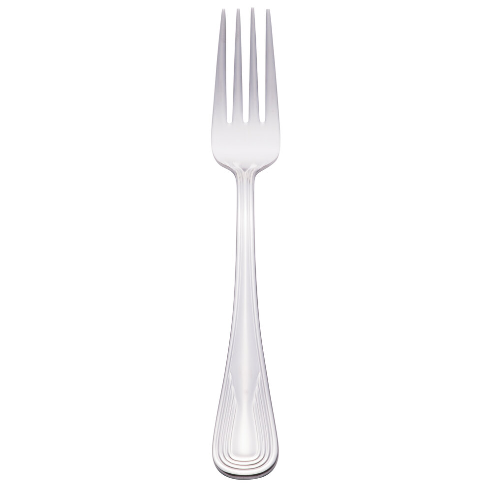 Libbey 129 030 Reflections 7 1/4" 18/0 Stainless Steel Heavy Weight Utility / Dessert Fork - 36/Case
